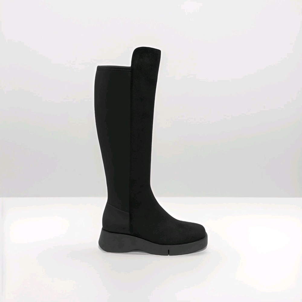 Aerosoles Moto Mob Wife Flavia Boots Whimsigoth Minimalist Y2K NIB Size 8 Black